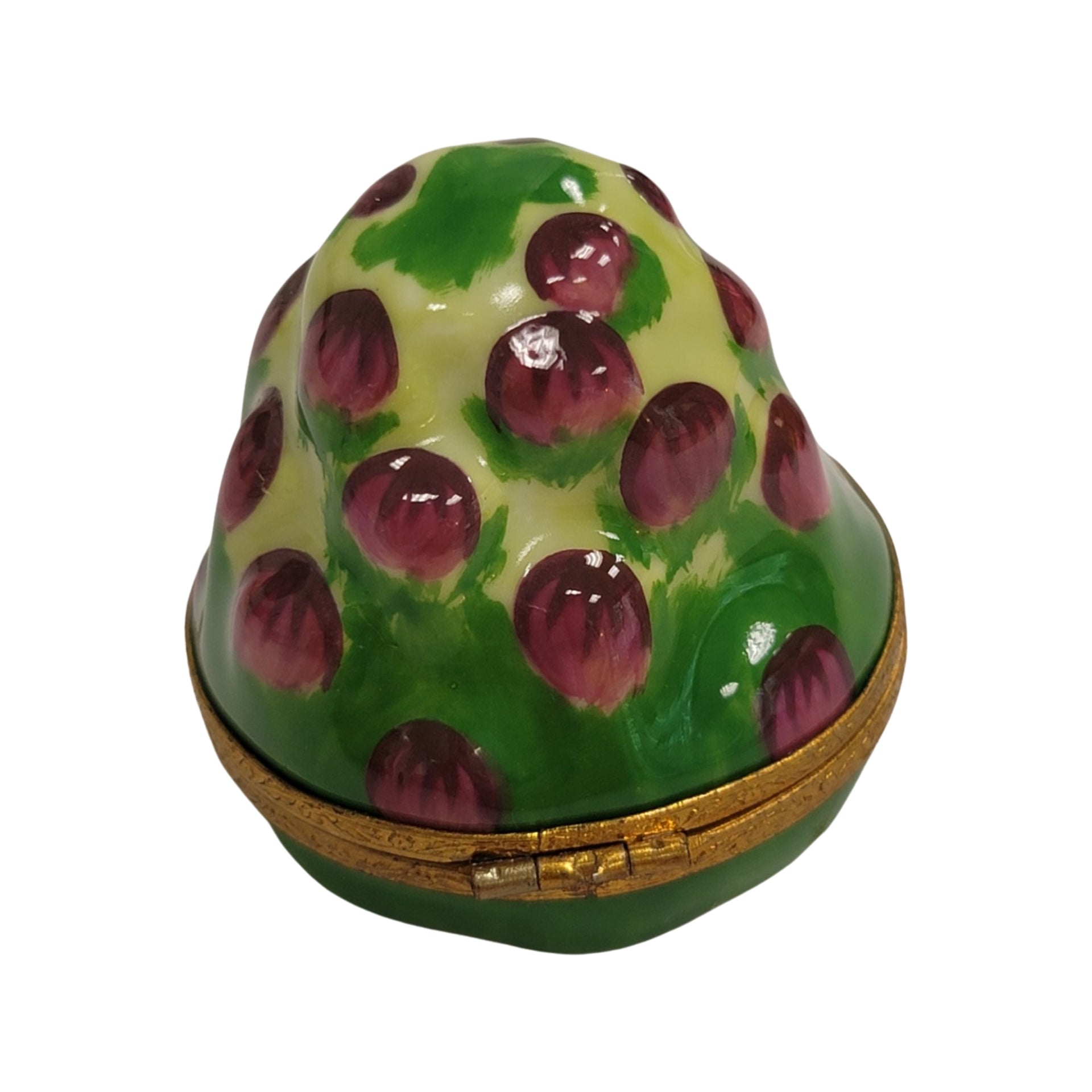 Artichoke Porcelain Trinket Box Porcelain Limoges fruit Vegetables French Trinket Box