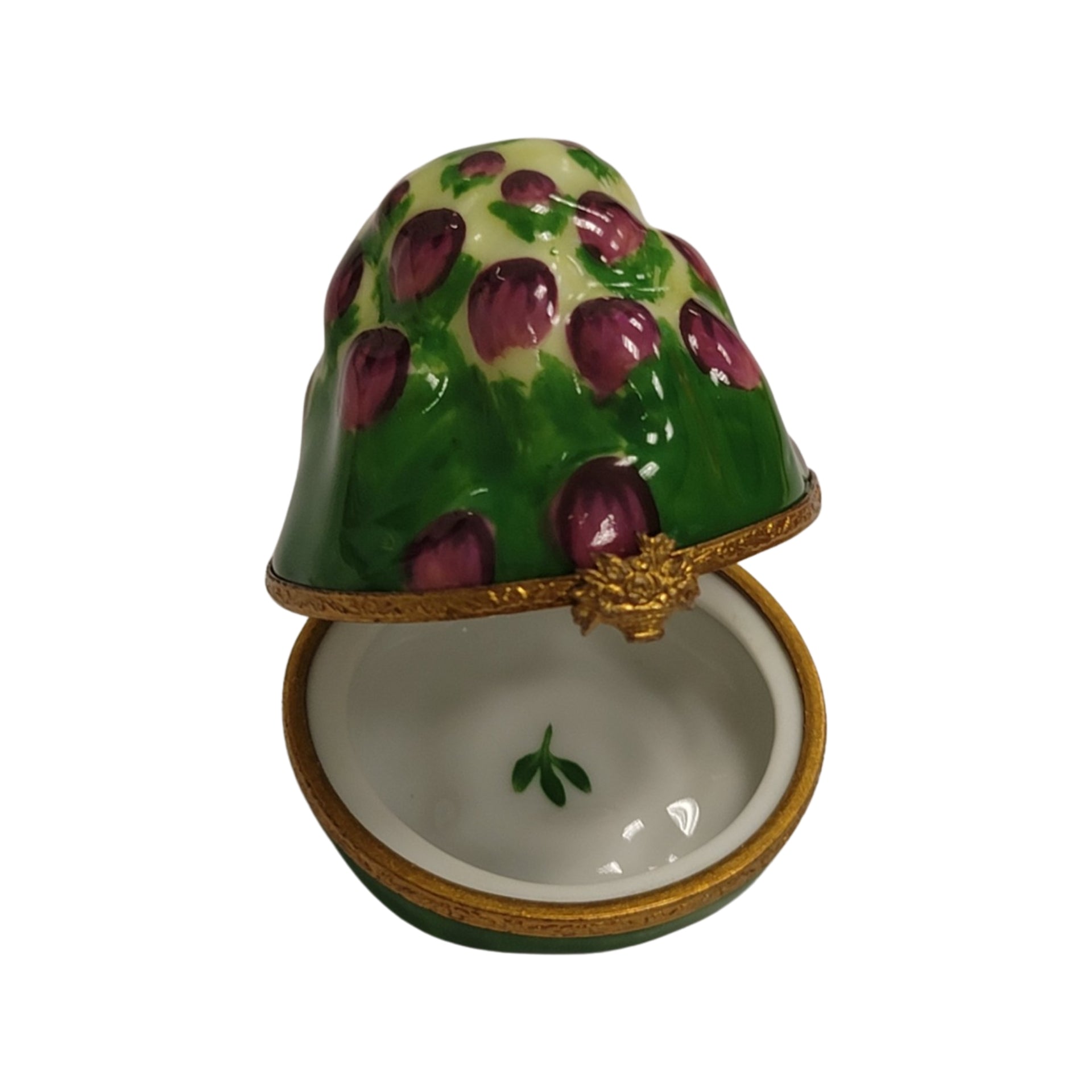 Artichoke Porcelain Trinket Box Porcelain Limoges fruit Vegetables French Trinket Box