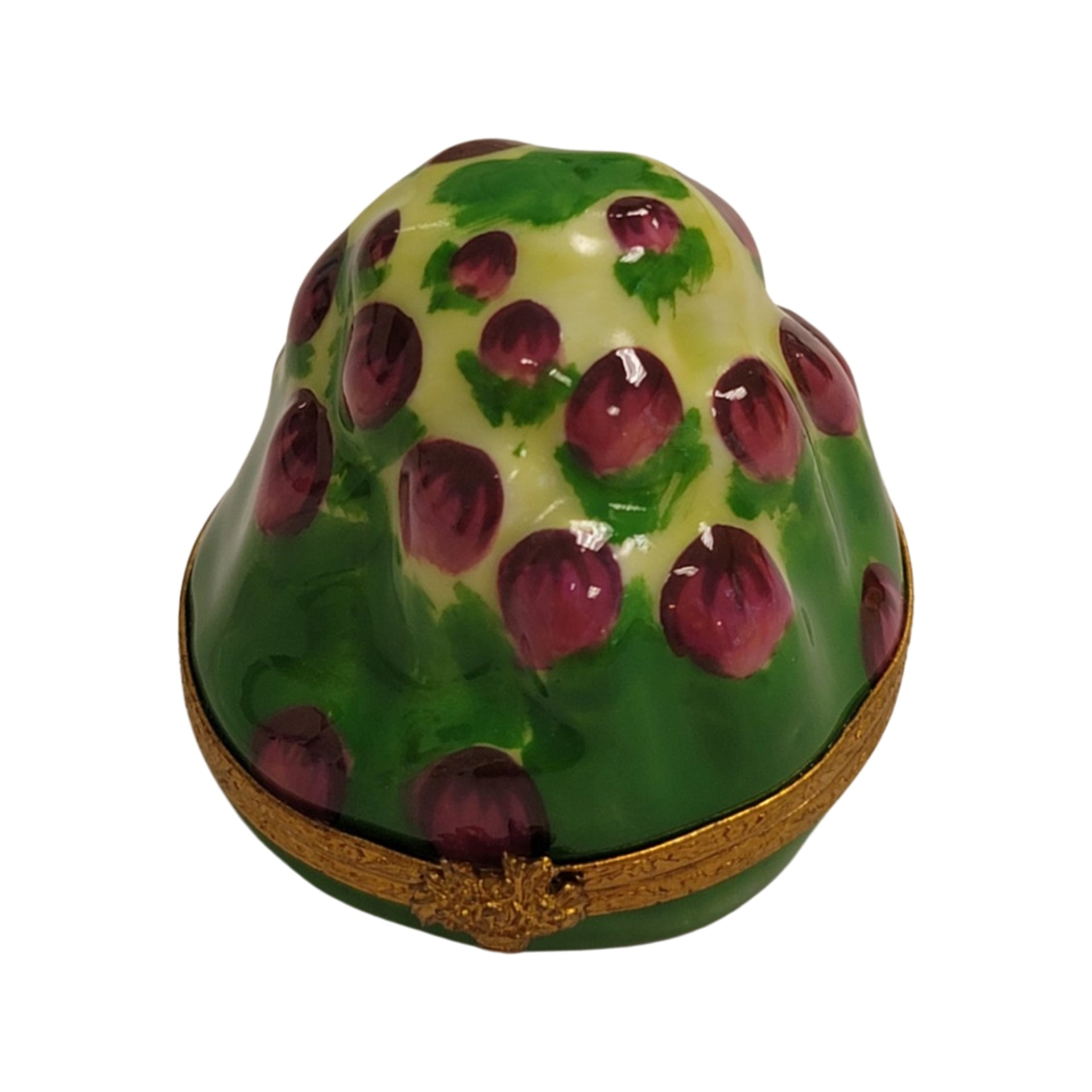 Artichoke Porcelain Trinket Box Porcelain Limoges fruit Vegetables French Trinket Box