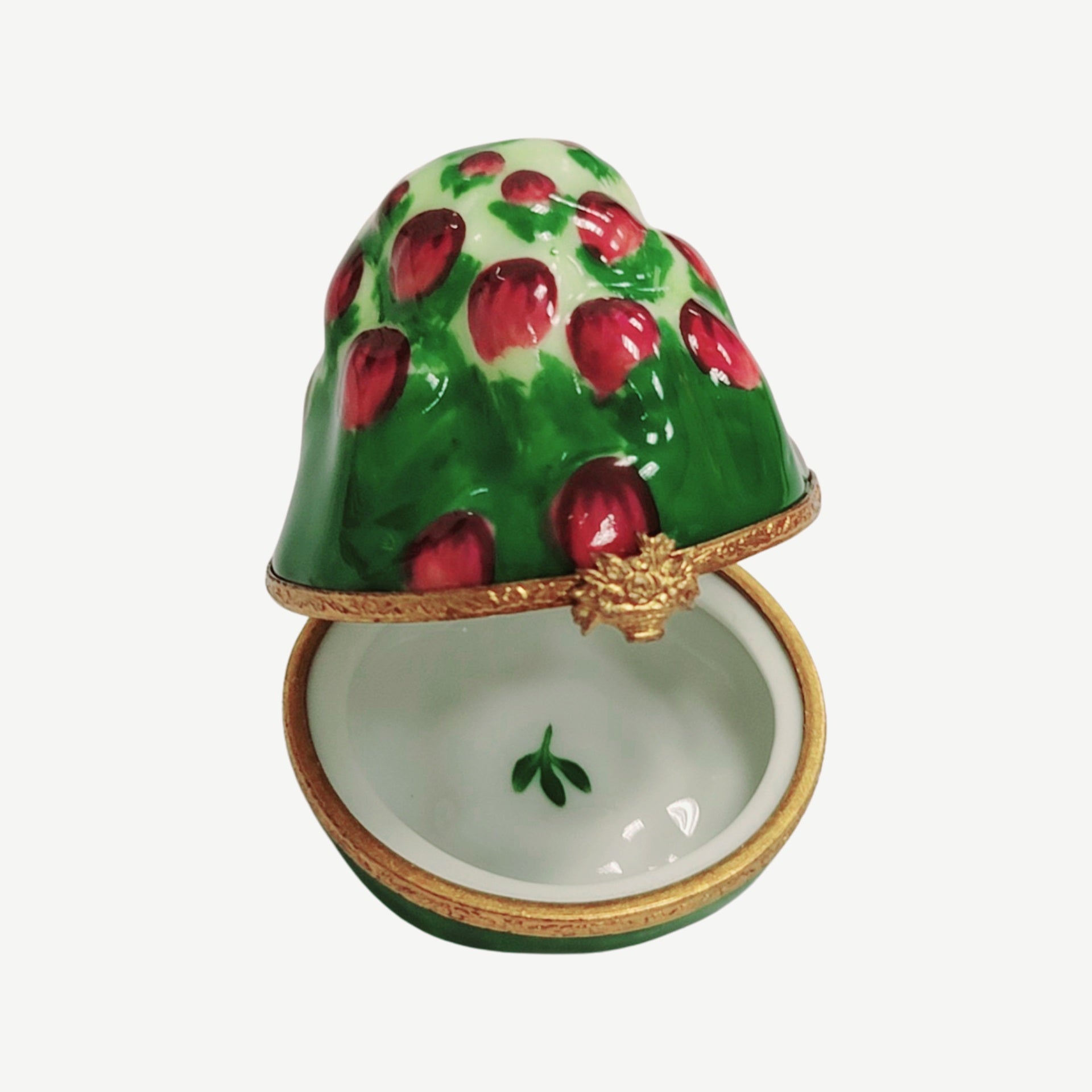 Artichoke Porcelain Trinket Box Porcelain Limoges fruit Vegetables French Trinket Box