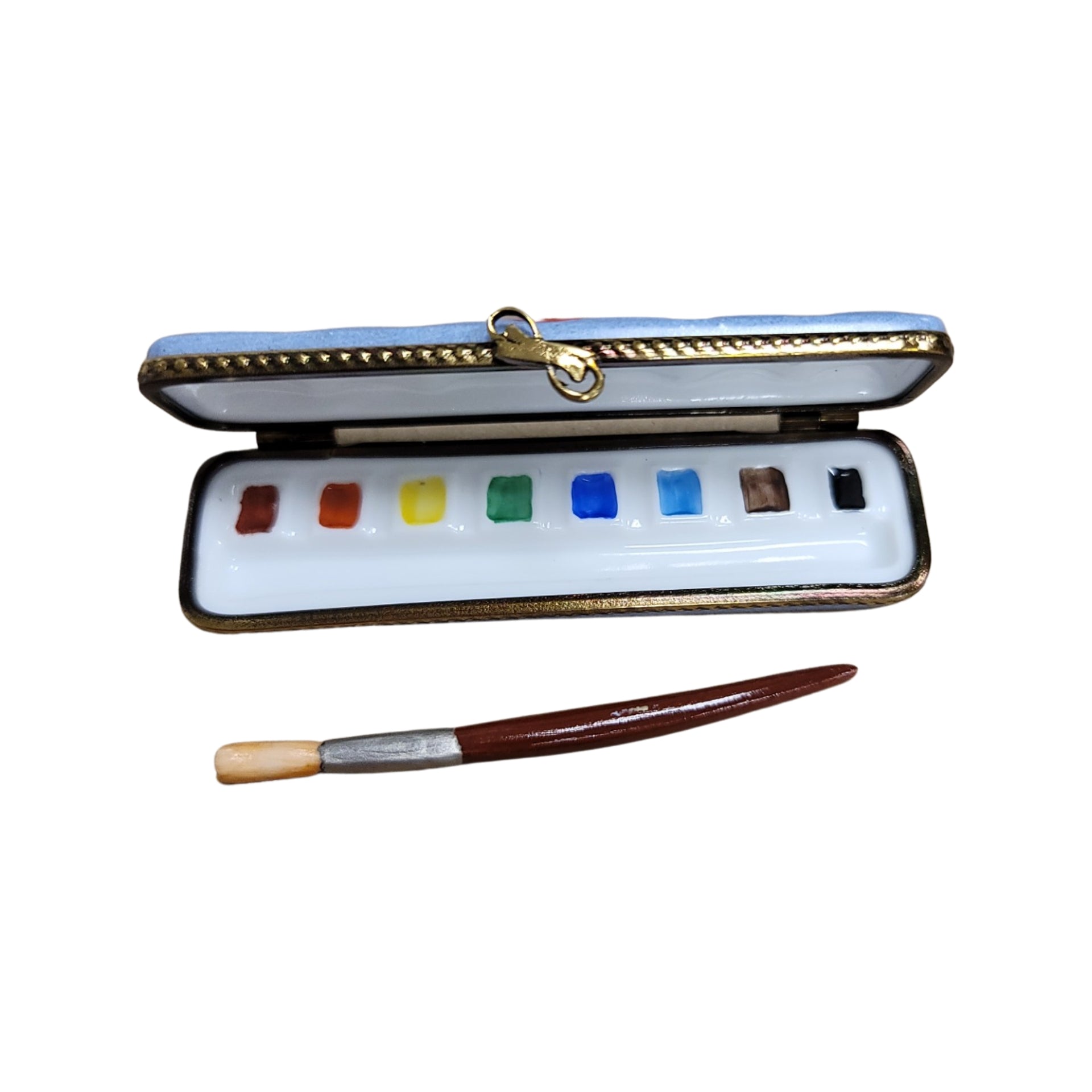 Artist Paint Palette Limoges Box Porcelain Limoges Fine Art French Trinket Box