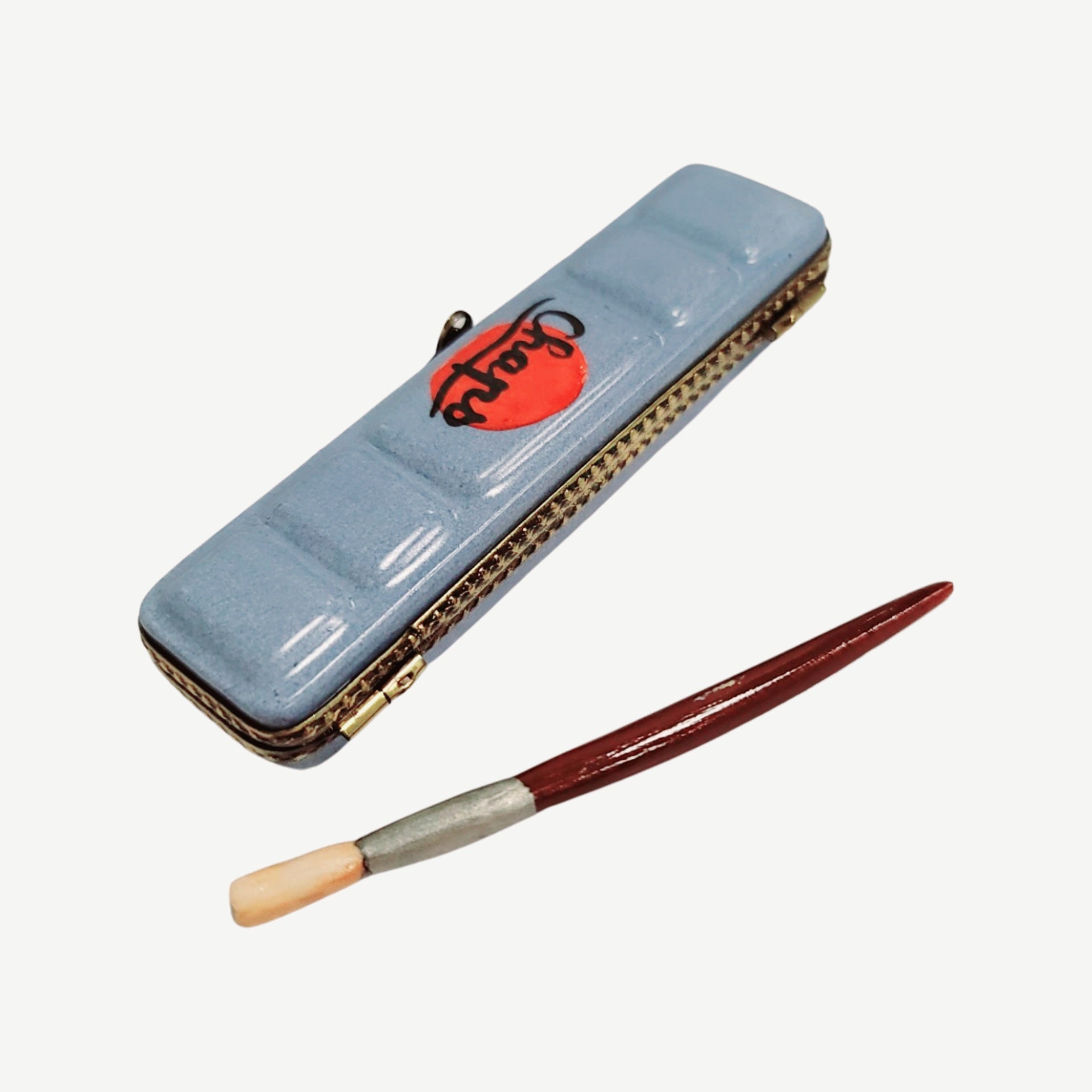 Artist Paint Palette Limoges Box Porcelain Limoges Fine Art French Trinket Box