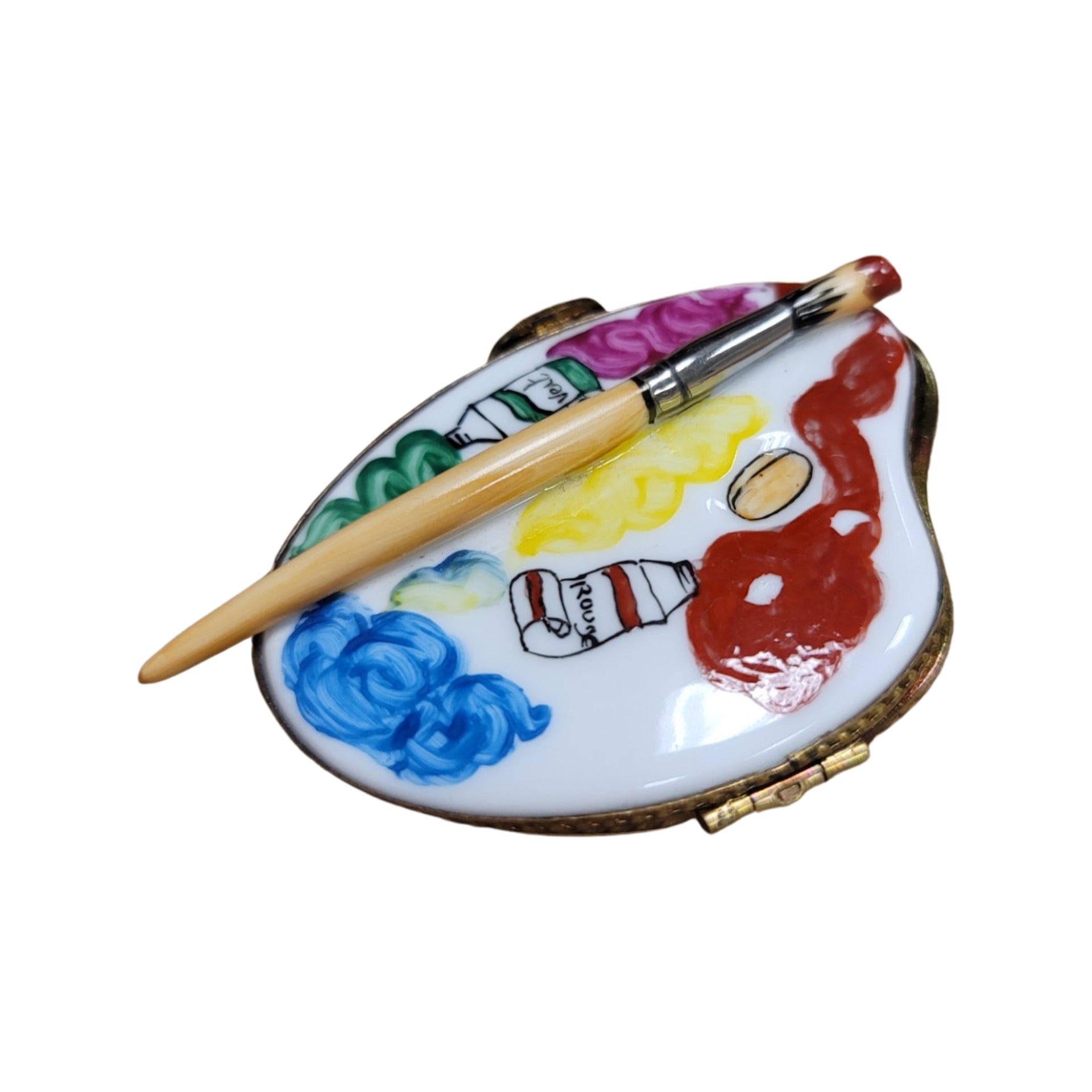 Artist Palette Limoges Box Porcelain Limoges Fine Art French Trinket Box
