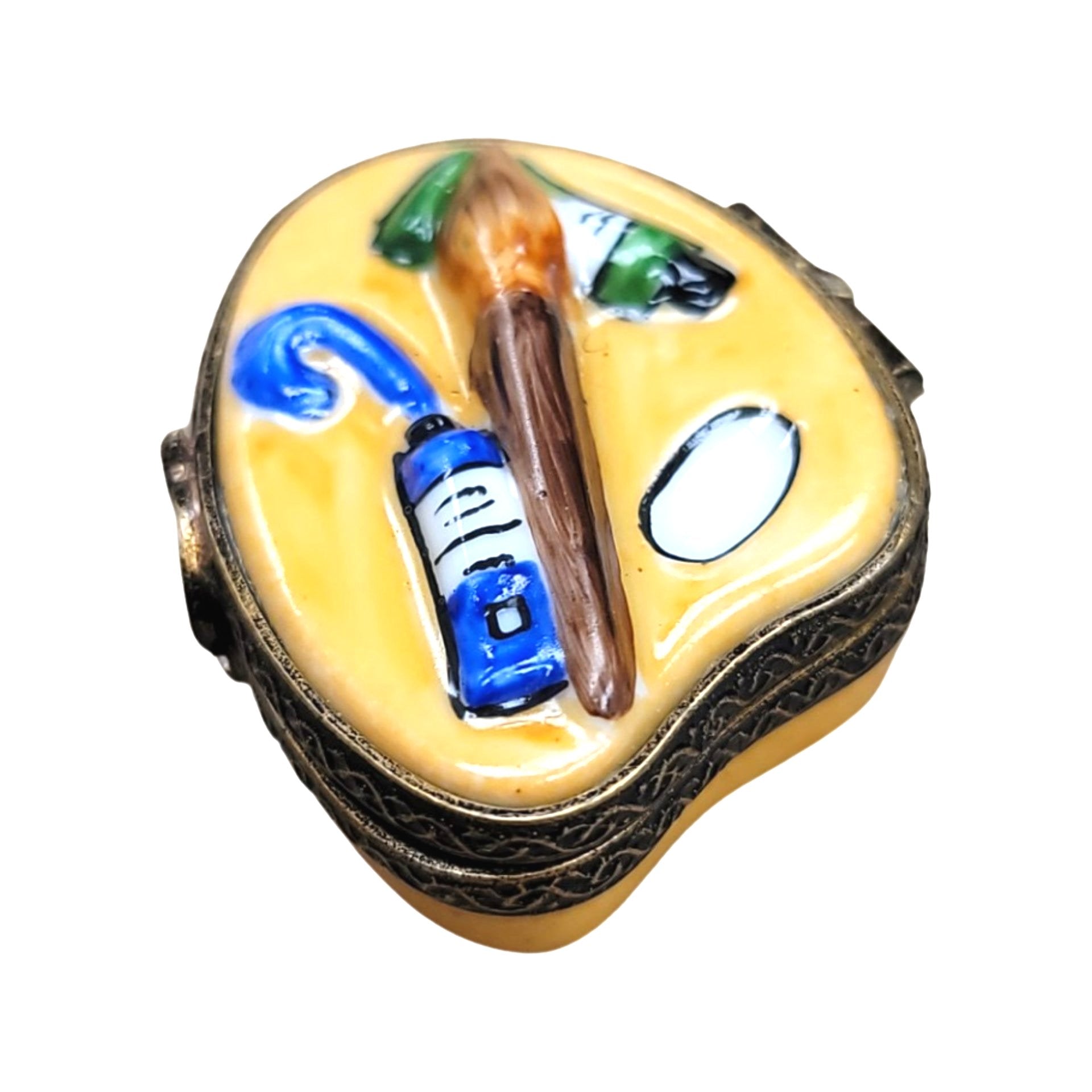 Artistic Palette Limoges Box Porcelain Limoges Fine Art French Trinket Box