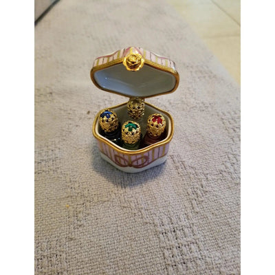 Artoria Odd Shape Perfume Bottles Porcelain Limoges Perfume French Trinket Box
