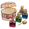 Artoria Odd Shape Perfume Bottles Porcelain Limoges Perfume French Trinket Box