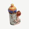 Baby Bottle Cherub Limoges Box Porcelain Limoges Limoges Boxes baby figurine maternity French Trinket Box