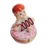 Baby Girl Celebration Box Porcelain Limoges baby maternity limoges boxes French Trinket Box