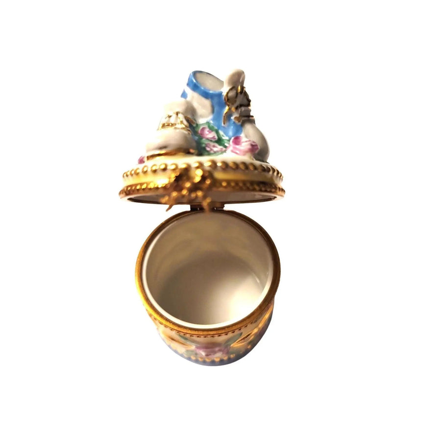Baby Shoes Limoges Trinket Box Porcelain Limoges baby limoges box babies maternity French Trinket Box