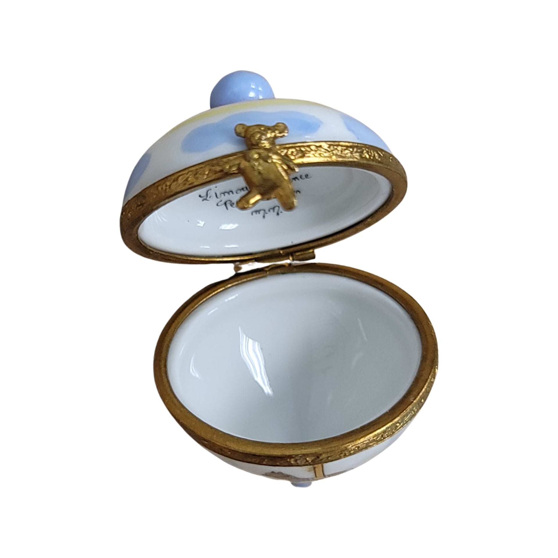 Baby Spinning Top Limoges Box Porcelain Limoges Limoges Boxes baby figurine maternity French Trinket Box