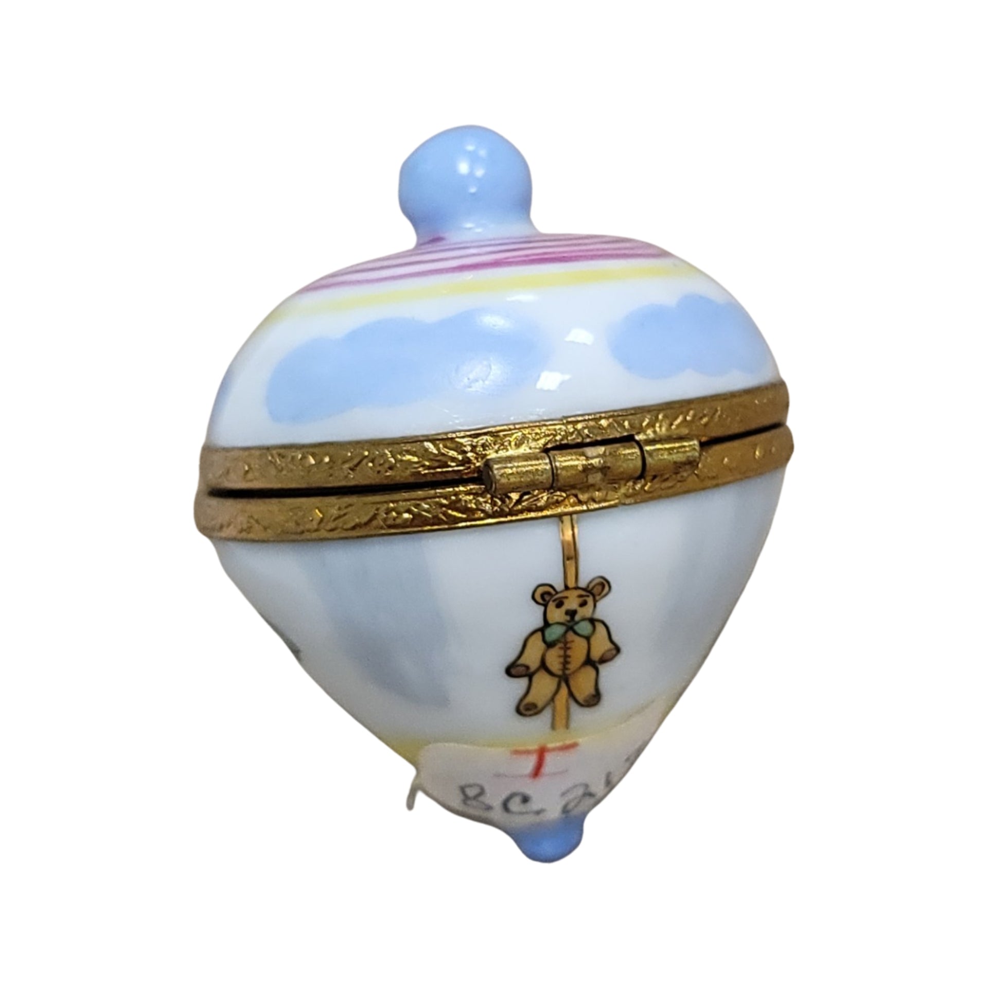 Baby Spinning Top Limoges Box Porcelain Limoges Limoges Boxes baby figurine maternity French Trinket Box