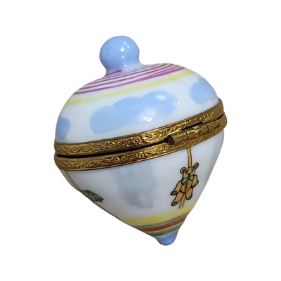 Baby Spinning Top Limoges Box Porcelain Limoges Limoges Boxes baby figurine maternity French Trinket Box