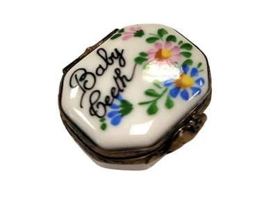 Baby Teeth Keepsake Box Porcelain Limoges Baby French Trinket Box