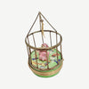 Baby Playpen Porcelain Figurine Porcelain Limoges Babies Figurine French Trinket Box