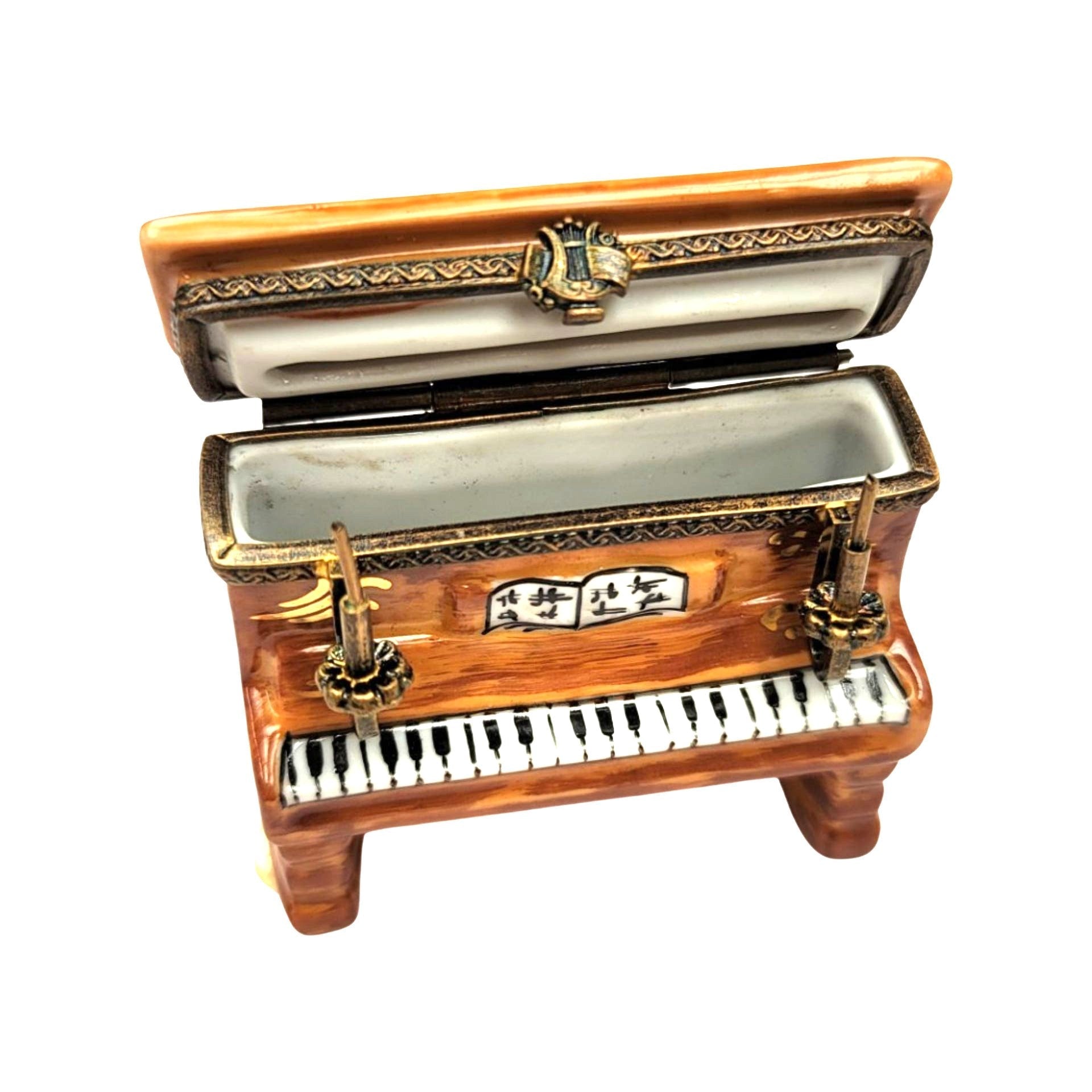 Ballerina Piano Elegance Box Porcelain Limoges Music LIMOGES BOXES dance French Trinket Box