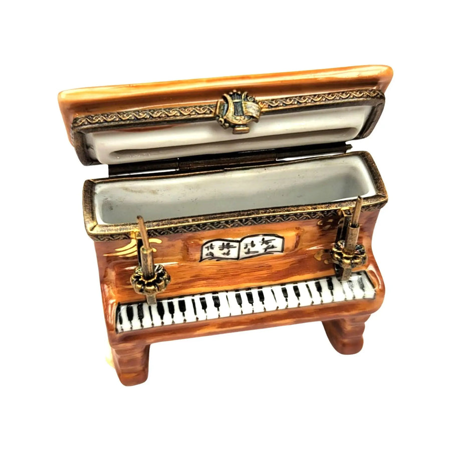 Ballerina Piano Limoges box, hand-painted porcelain made in France