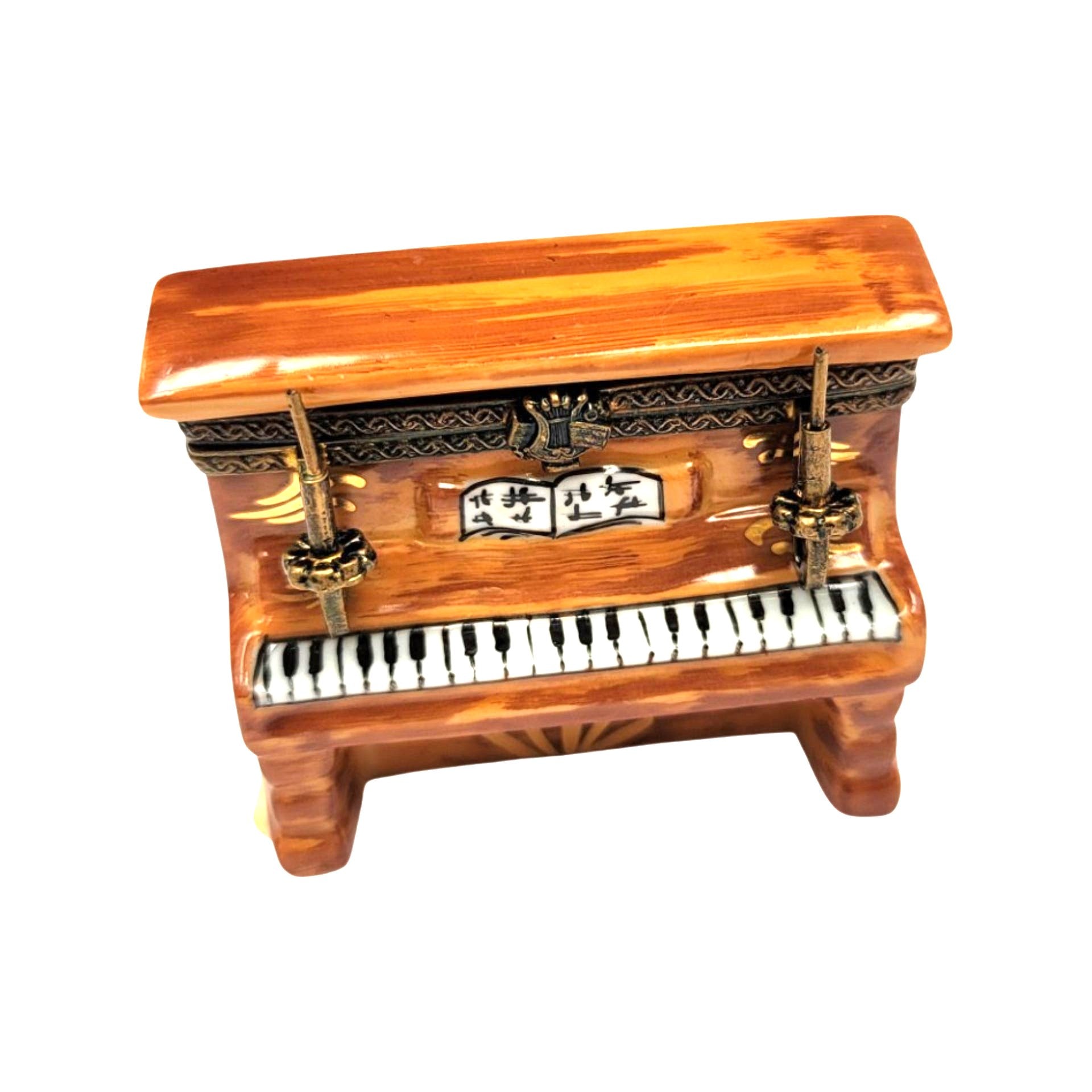 Ballerina Piano Elegance Box Porcelain Limoges Music LIMOGES BOXES dance French Trinket Box