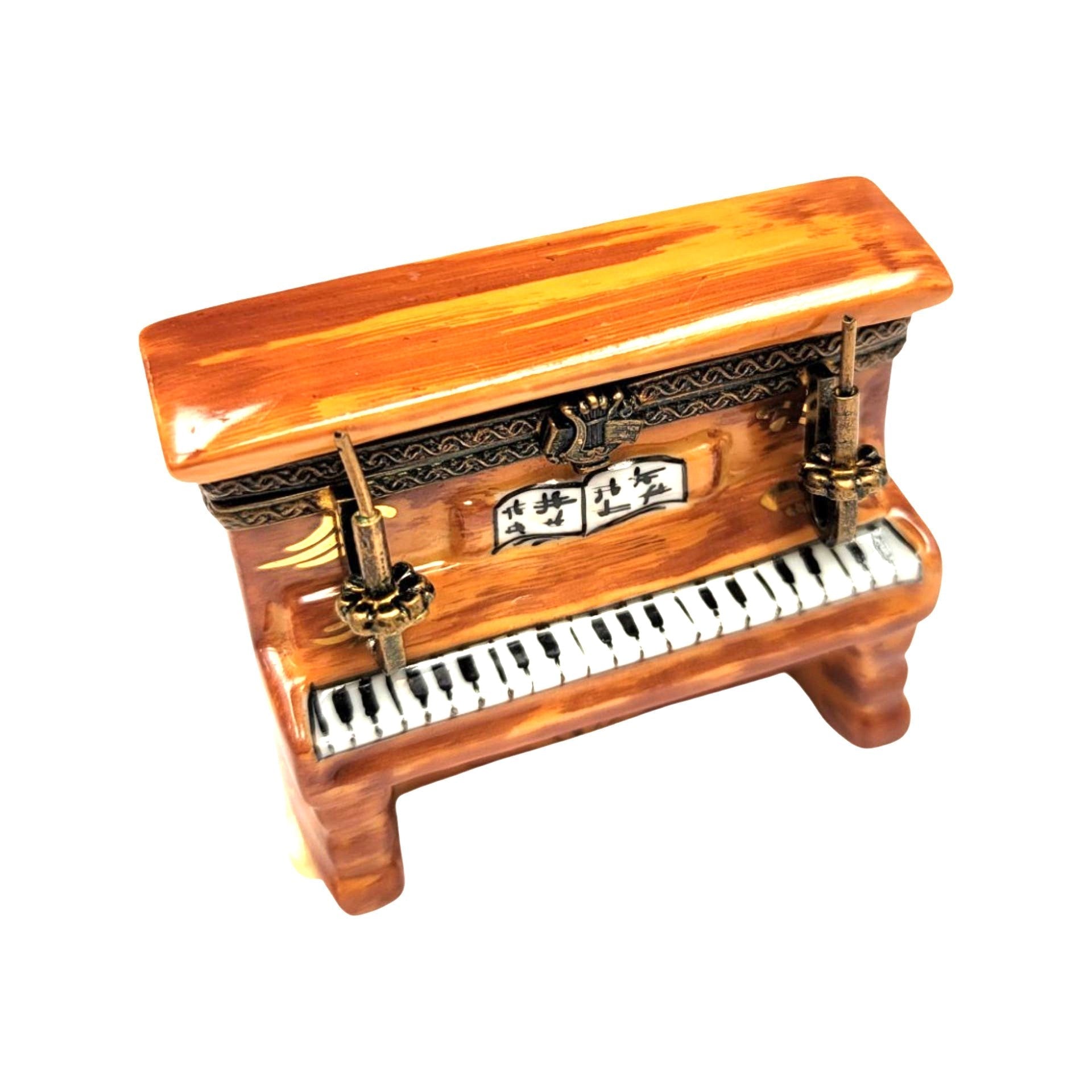 Ballerina Piano Elegance Box Porcelain Limoges Music LIMOGES BOXES dance French Trinket Box