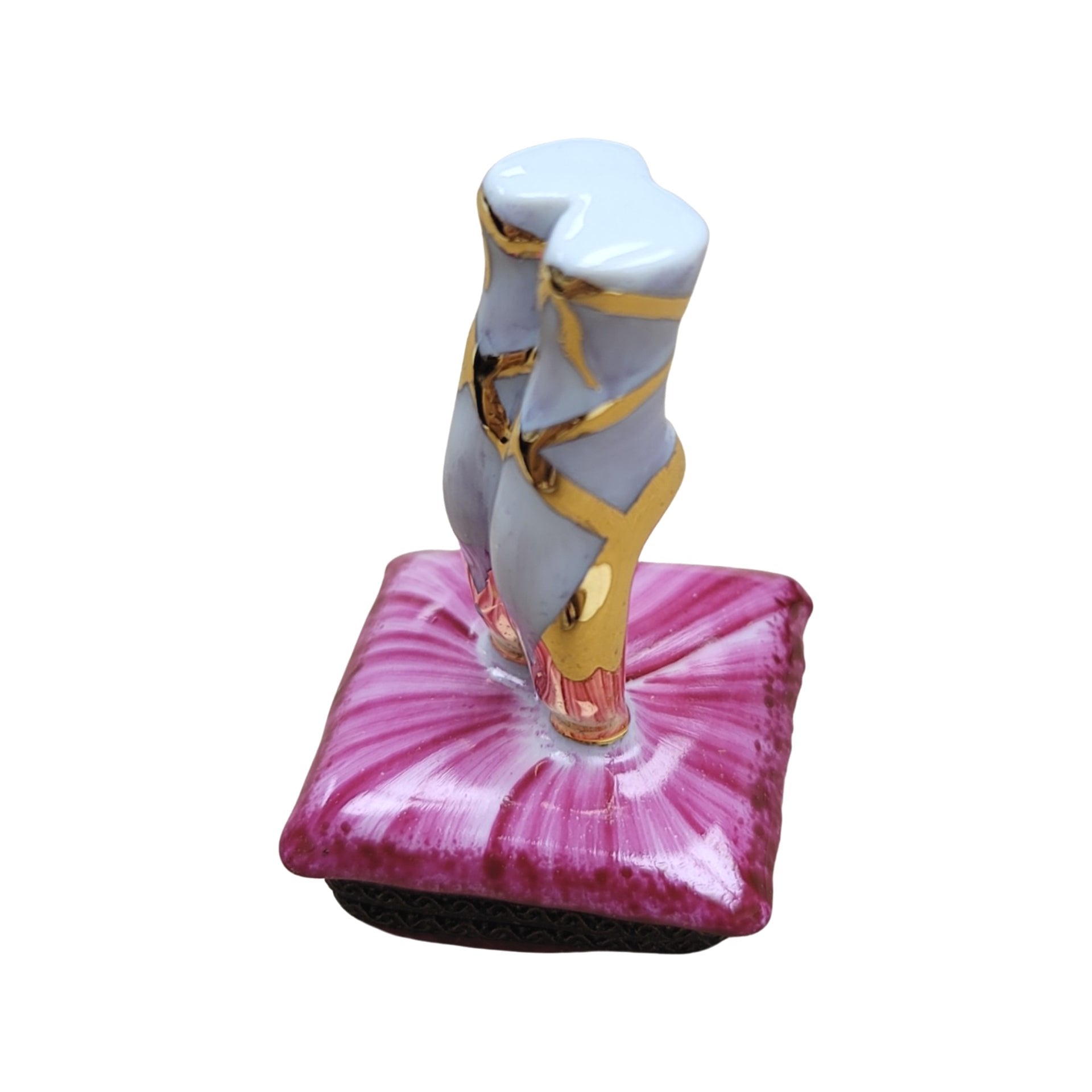 Ballerina Slippers Limoges Box Porcelain Limoges art dance French Trinket Box