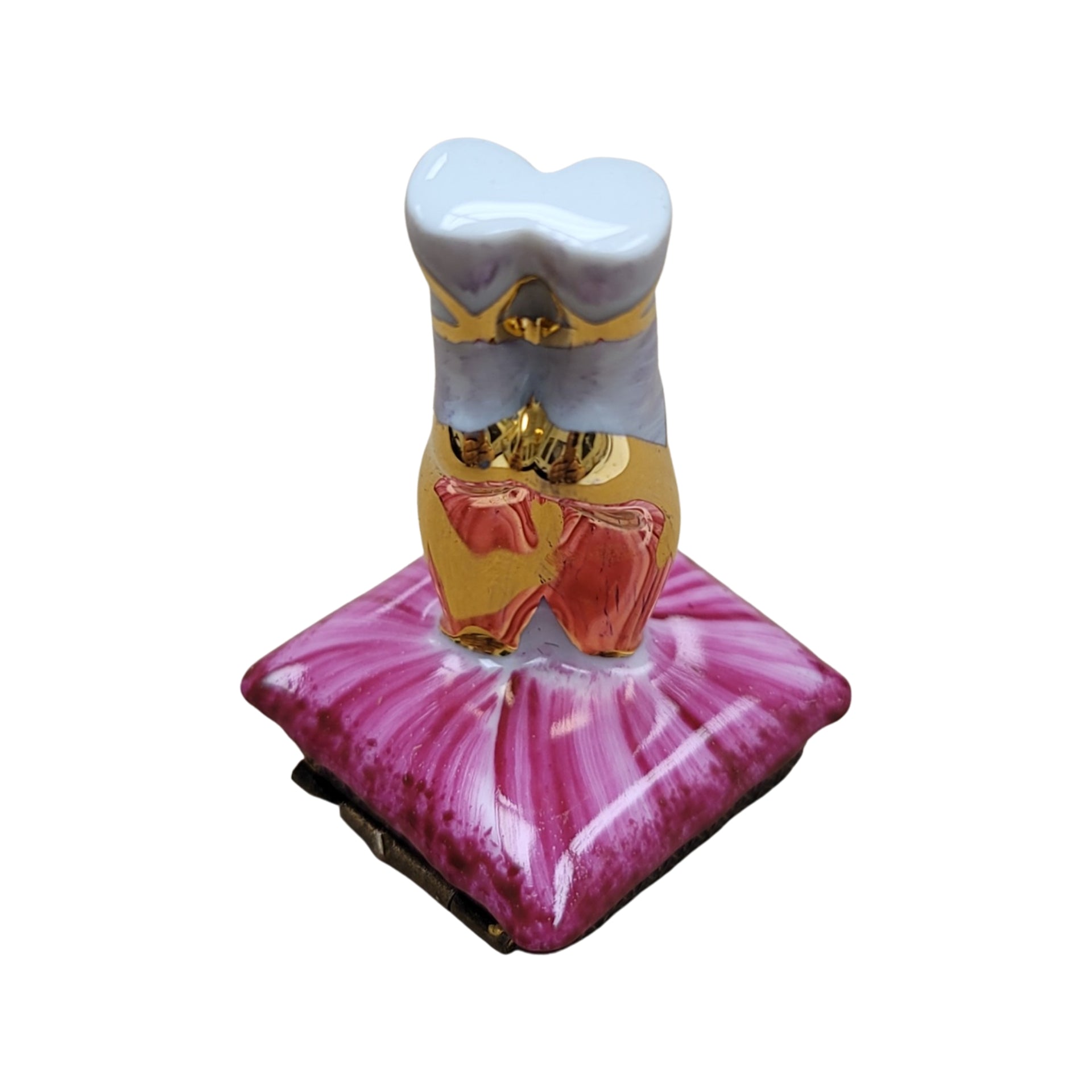 Ballerina Slippers Limoges Box Porcelain Limoges art dance French Trinket Box