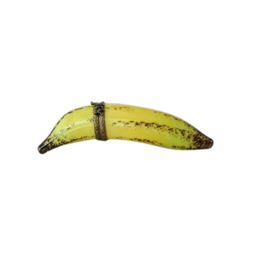 Banana - RARE and RETIRED Porcelain Limoges Fruit French Trinket Box