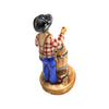 Barrel Maker Porcelain Figurine Porcelain Limoges professional French Trinket Box