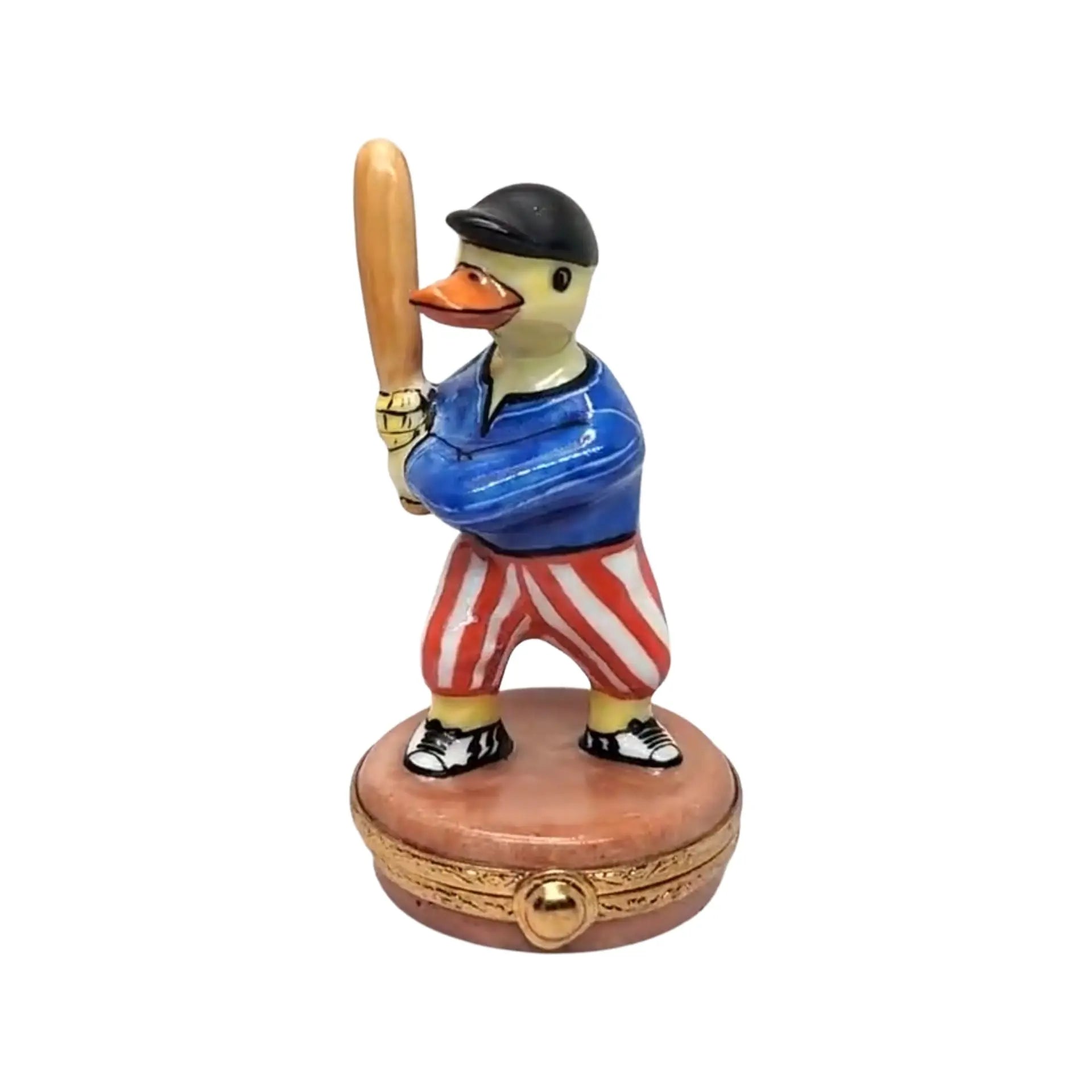 Baseball Porcelain Limoges Sports French Trinket Box