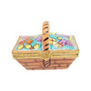 Basket w Fruits From Garden Porcelain Limoges Fruit Basket Garden French Trinket Box