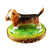 Bassett Hound Dog limoges box Porcelain Limoges Dog LIMOGES BOXES French Trinket Box