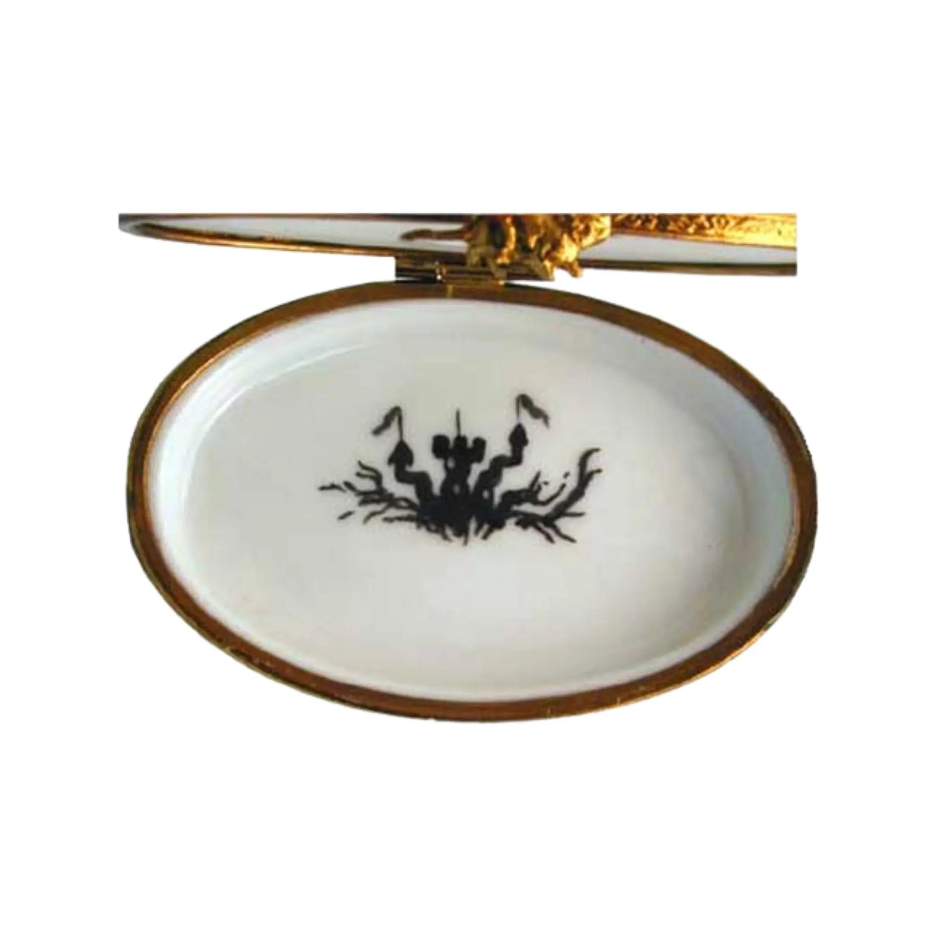 Bat Porcelain Limoges Halloween Wild Animals French Trinket Box