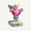 Be My Valentine Cupid Angel Porcelain Limoges Valentine Love Angel French Trinket Box