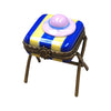 Beach Hat Seat Bench Figurine Porcelain Limoges beach ocean French Trinket Box