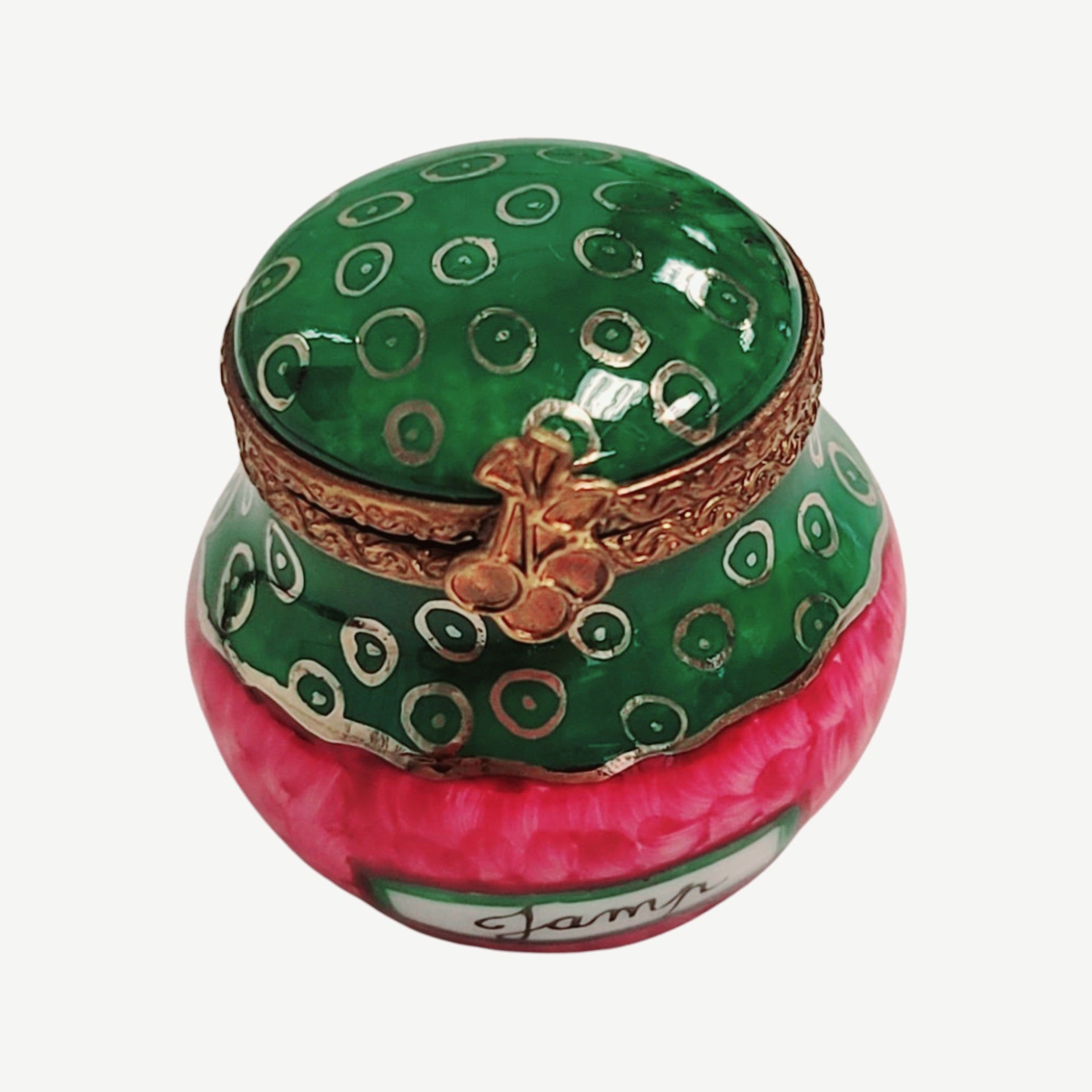 Berry Jam Jar Limoges Box Porcelain Limoges Food French Trinket Box