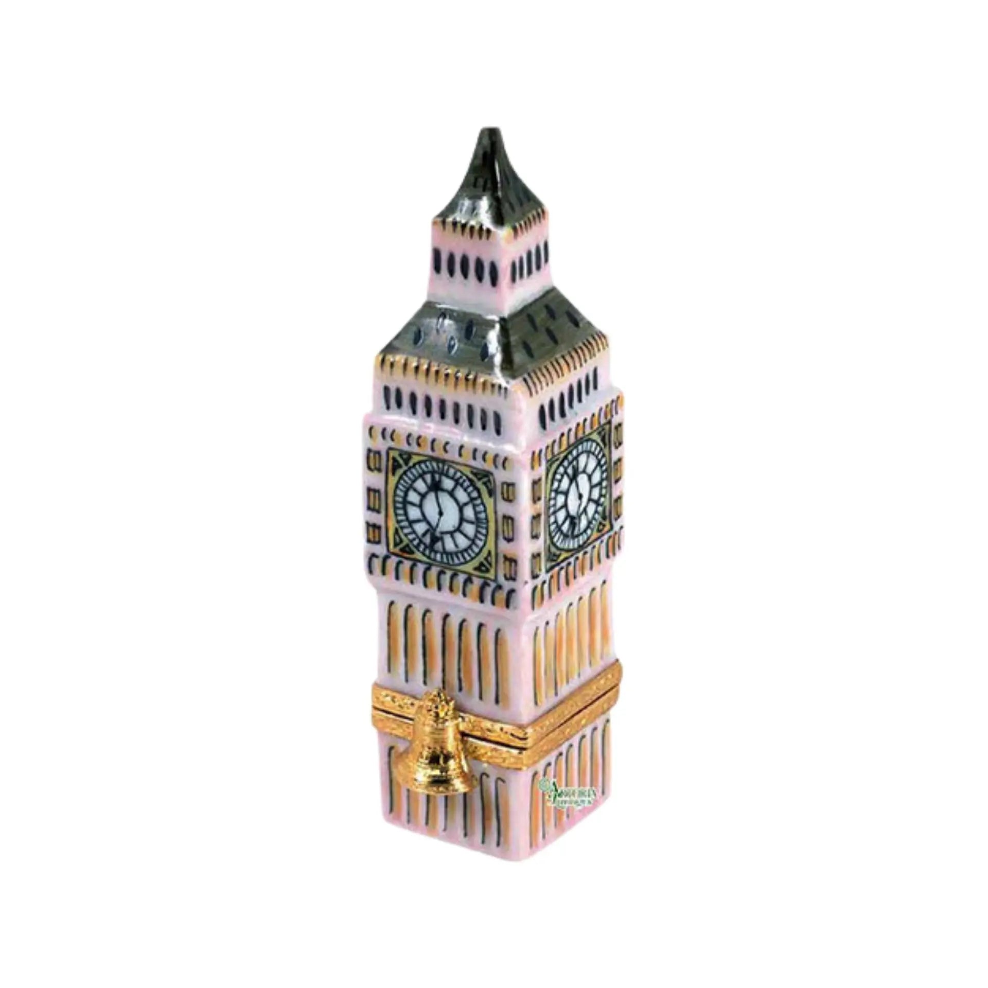 Big Ben Porcelain Limoges travel monuments French Trinket Box