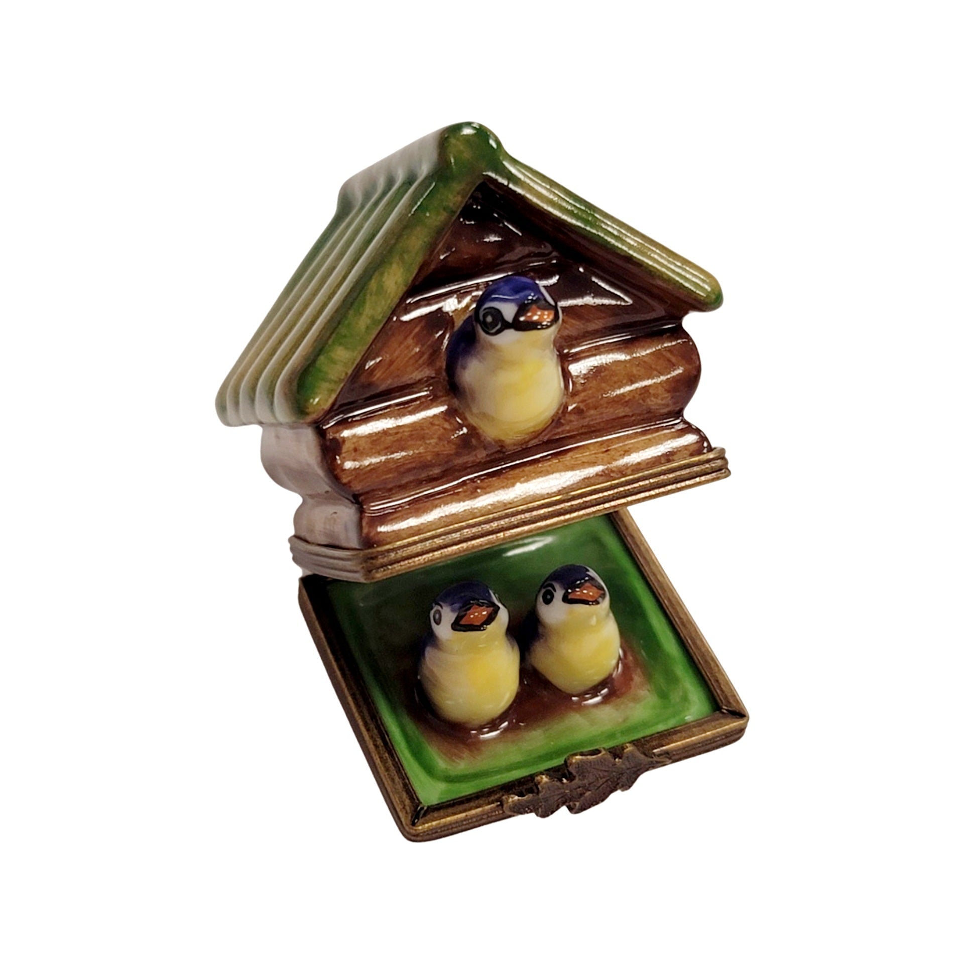 Bird House Trinket Box Porcelain Limoges Limoges Box birds garden French Trinket Box