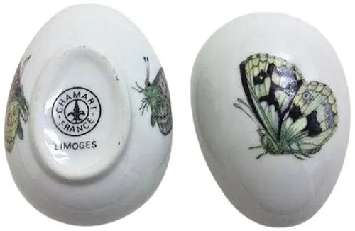 Black Yellow Butterfly Limoges Box Porcelain Limoges Butterfly French Trinket Box
