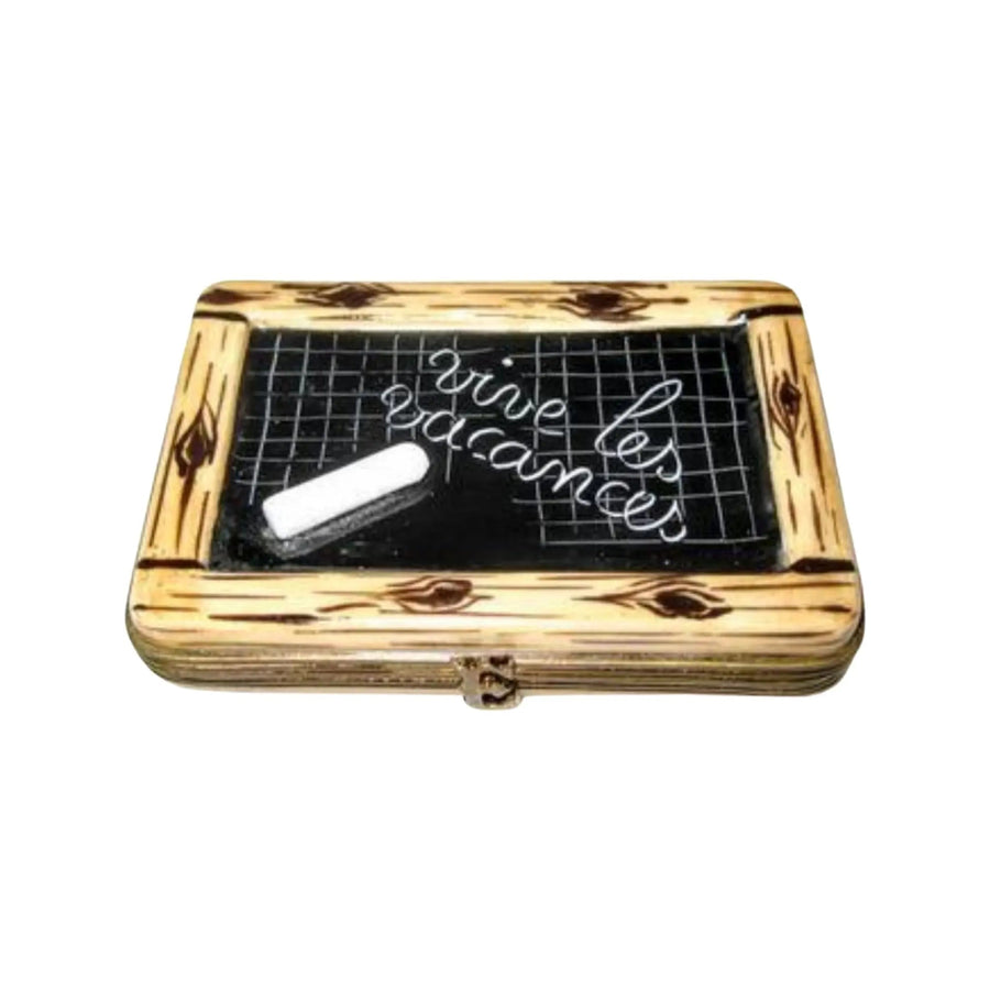BlackBoard Teachers Porcelain Limoges Professional Kids French Trinket Box