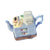 Blue Beauty Teapot Treasure Porcelain Limoges China Professional French Trinket Box