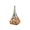 Blue Eiffel Tower w Flowers Porcelain Limoges Eiffel Paris France French Trinket Box