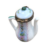 Blue Floral Limoges Teapot Porcelain Limoges China French Trinket Box