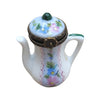 Blue Floral Limoges Teapot Porcelain Limoges China French Trinket Box