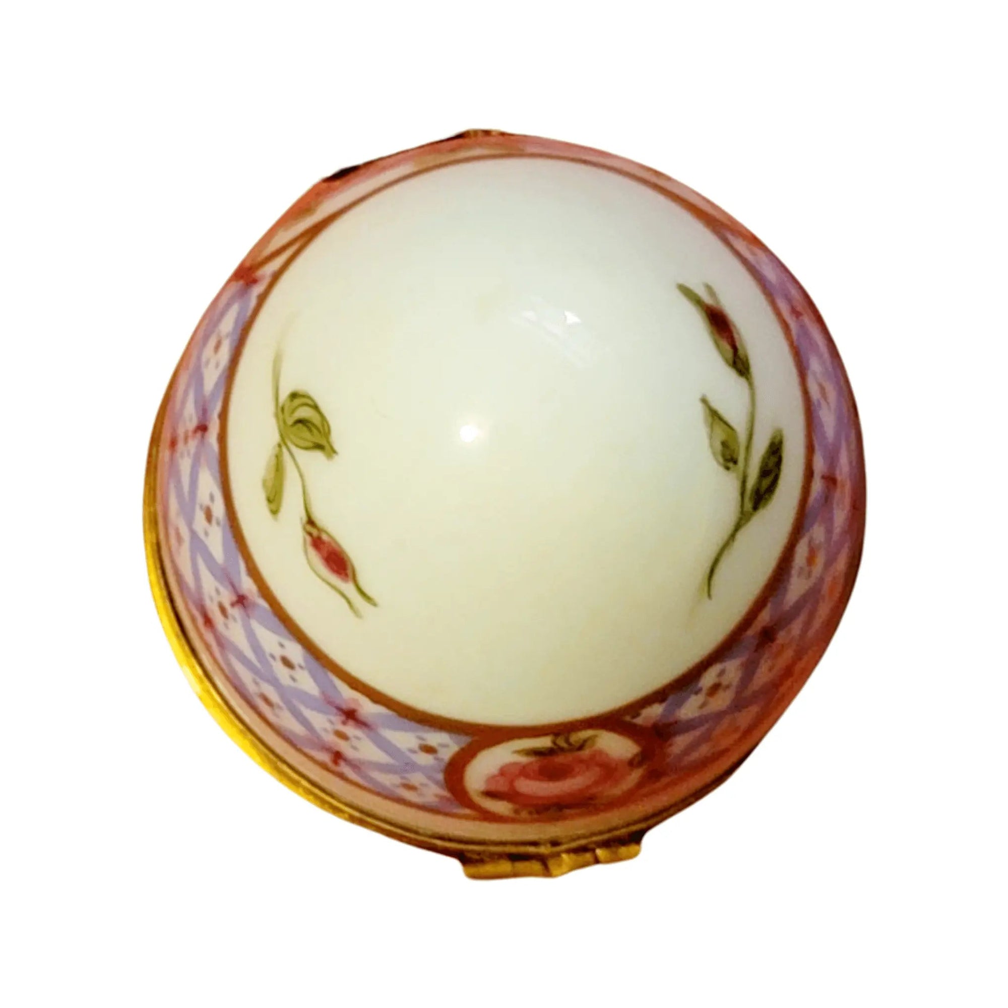 Blue Floral Porcelain Egg Porcelain Limoges Egg Limoges Boxes traditional Easter French Trinket Box