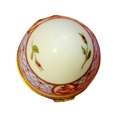 Blue Floral Porcelain Egg Porcelain Limoges Egg Limoges Boxes traditional Easter French Trinket Box