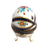 Blue Footed Limoges Trinket Egg Porcelain Limoges egg LIMOGES BOXES French Trinket Box