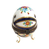 Blue Footed Limoges Trinket Egg Porcelain Limoges egg LIMOGES BOXES French Trinket Box