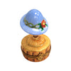 Blue Hat Limoges Box Figurine Porcelain Limoges Limoges Box Women hat fashion French Trinket Box