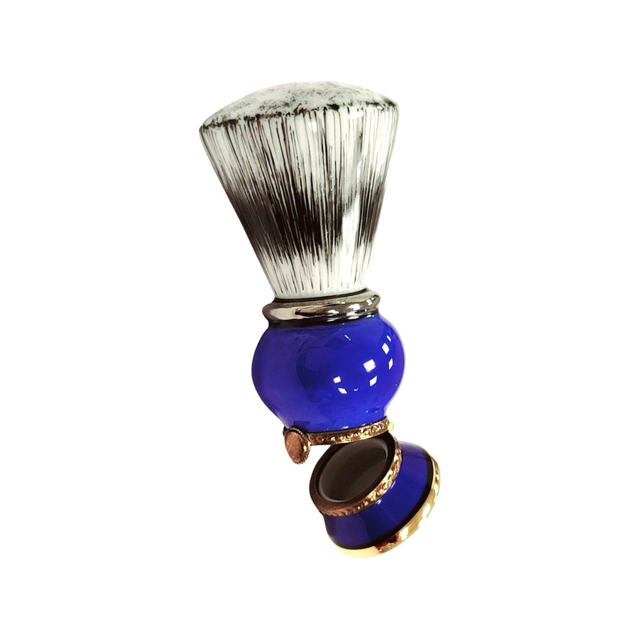 Blue Limoges Shaving Brush Figurine Porcelain Limoges fashion limoges boxes French Trinket Box