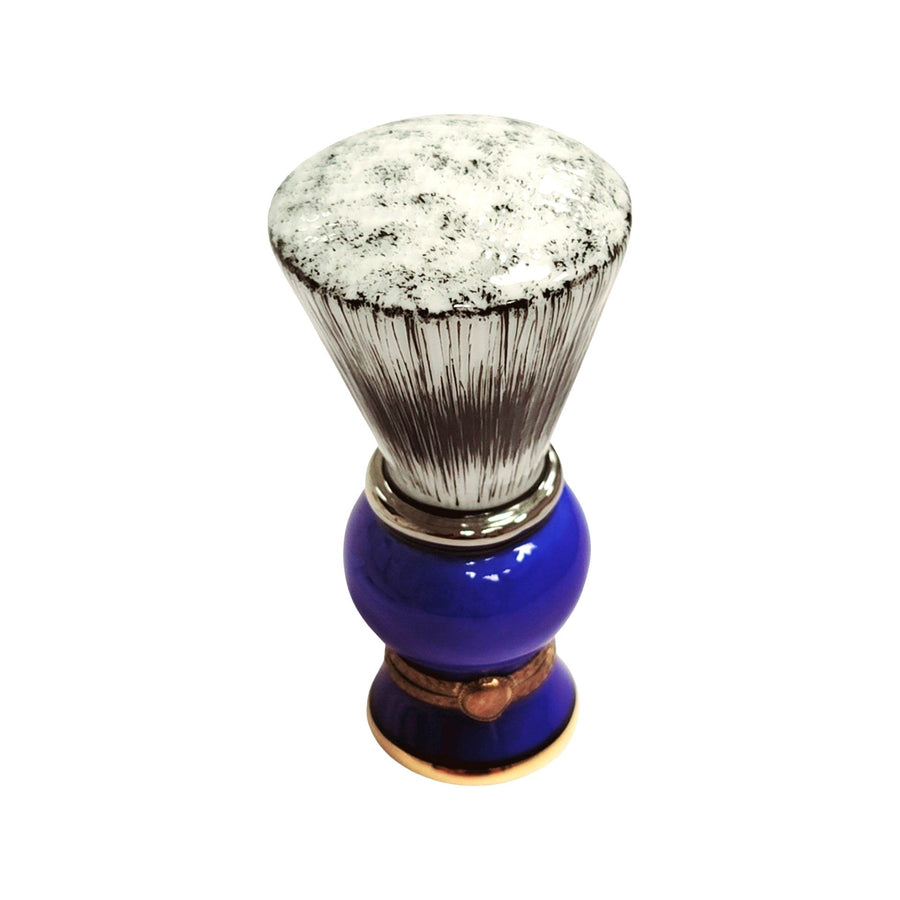 Blue Limoges Shaving Brush Figurine Porcelain Limoges fashion limoges boxes French Trinket Box