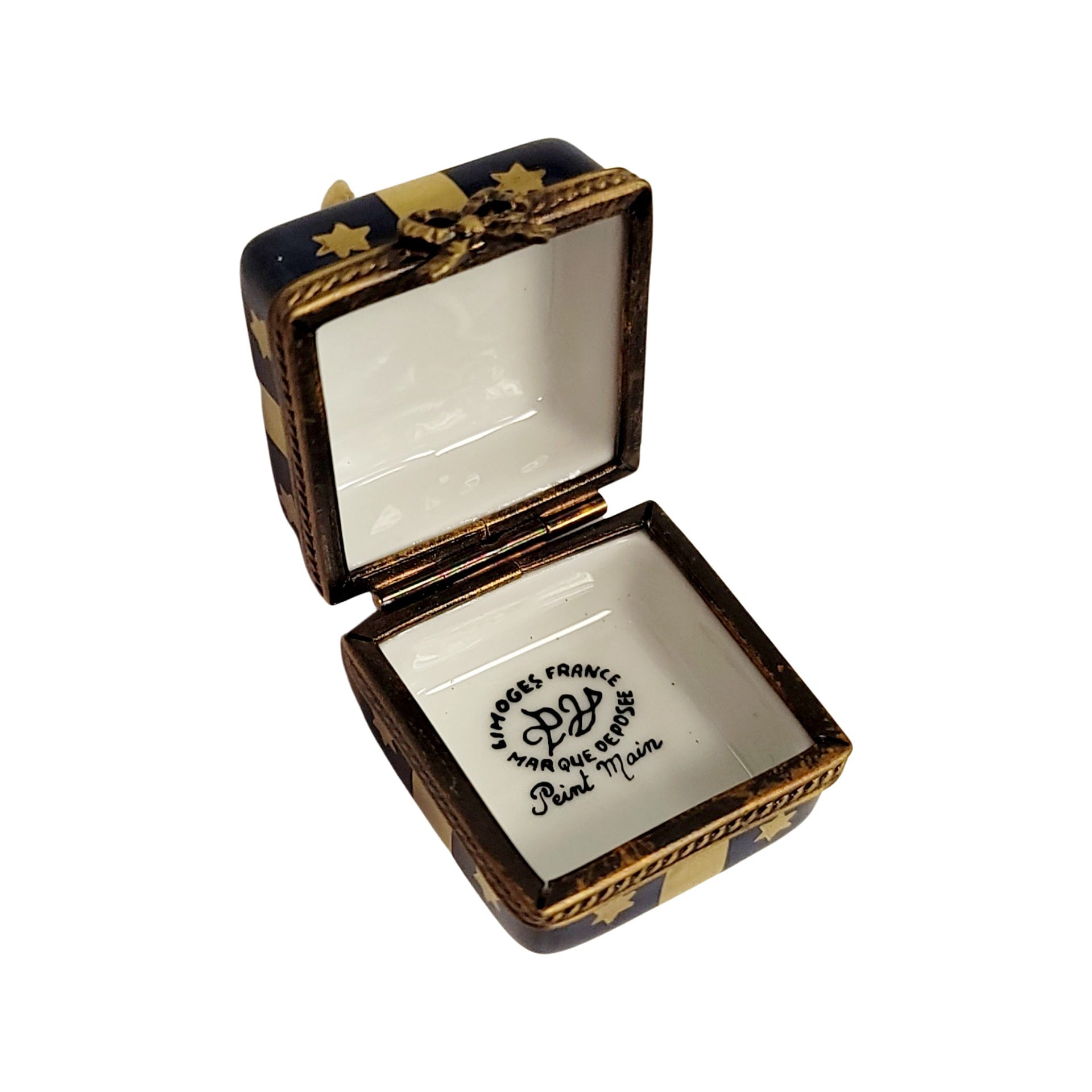 Blue Moon Gift Box Figurine Porcelain Limoges xmas present special French Trinket Box