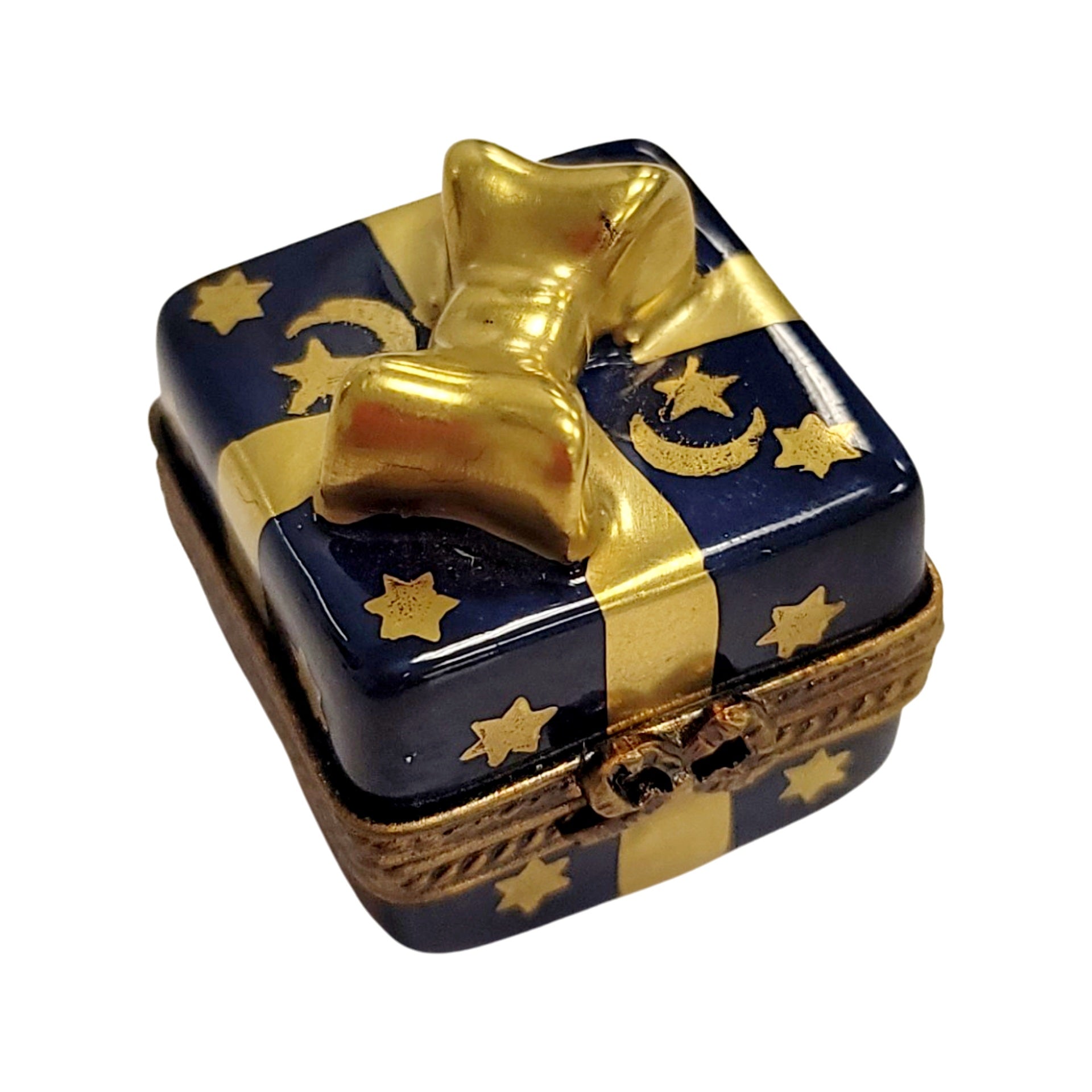 Blue Moon Gift Box Figurine Porcelain Limoges xmas present special French Trinket Box